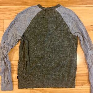 Express Men’s heather green & grey sweater